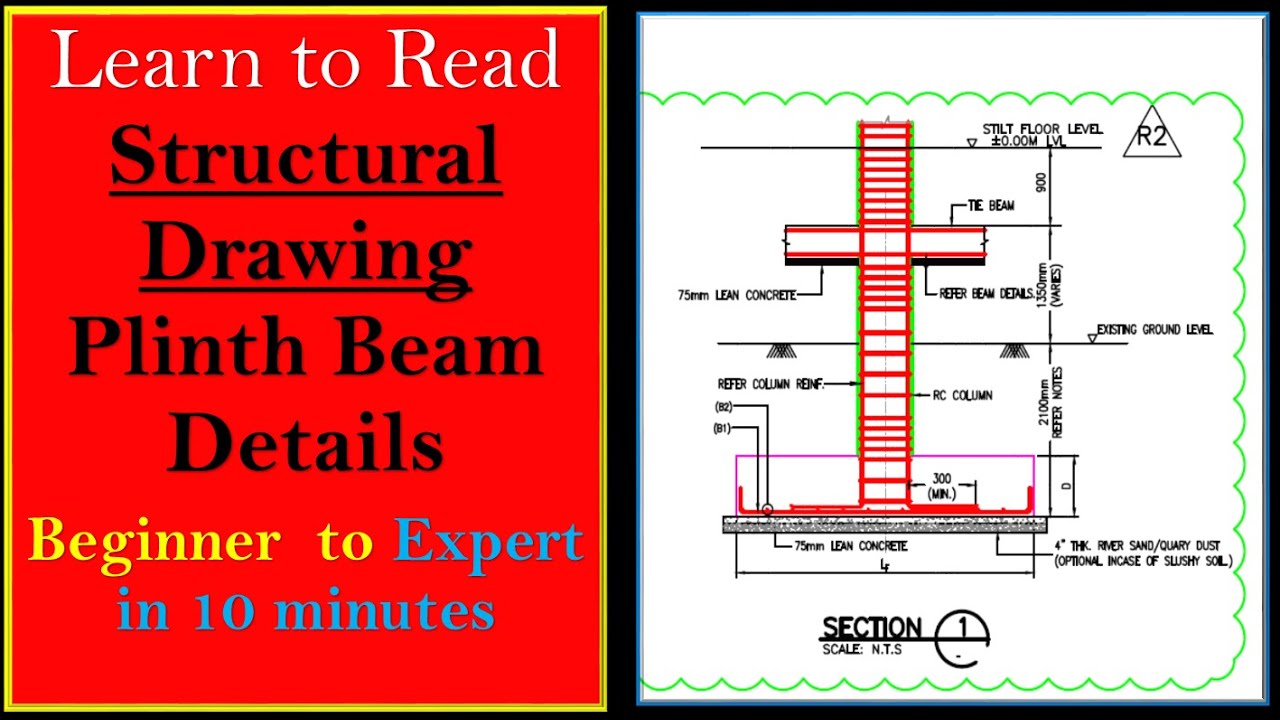 Plinth Beam Structural Drawings l How to read Structural Drawings l Reading structural drawings