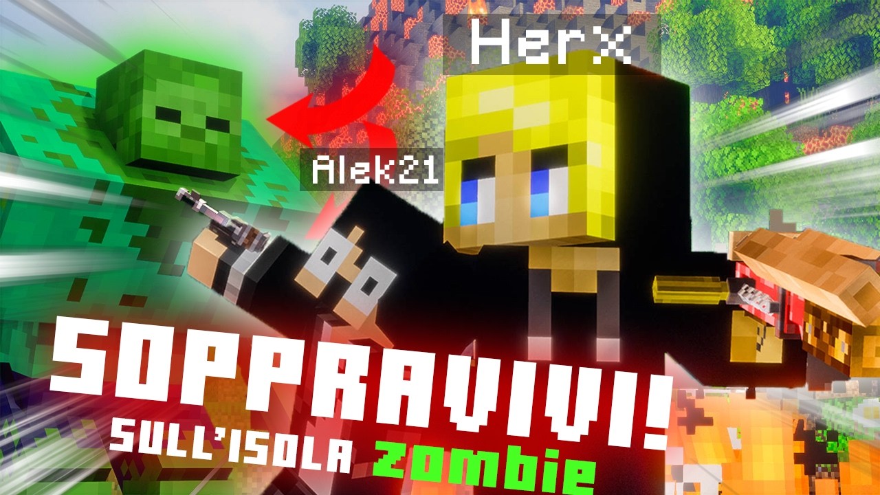 MINECRAFT MA SIAMO SU UN ISOLA DI ZOMBIE MUTANTI SPERDUTA!😱😱