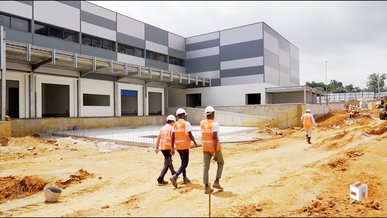 PROJET CENTRE COMMERCIAL SAN GEL YOPOUGON (étape chantier)