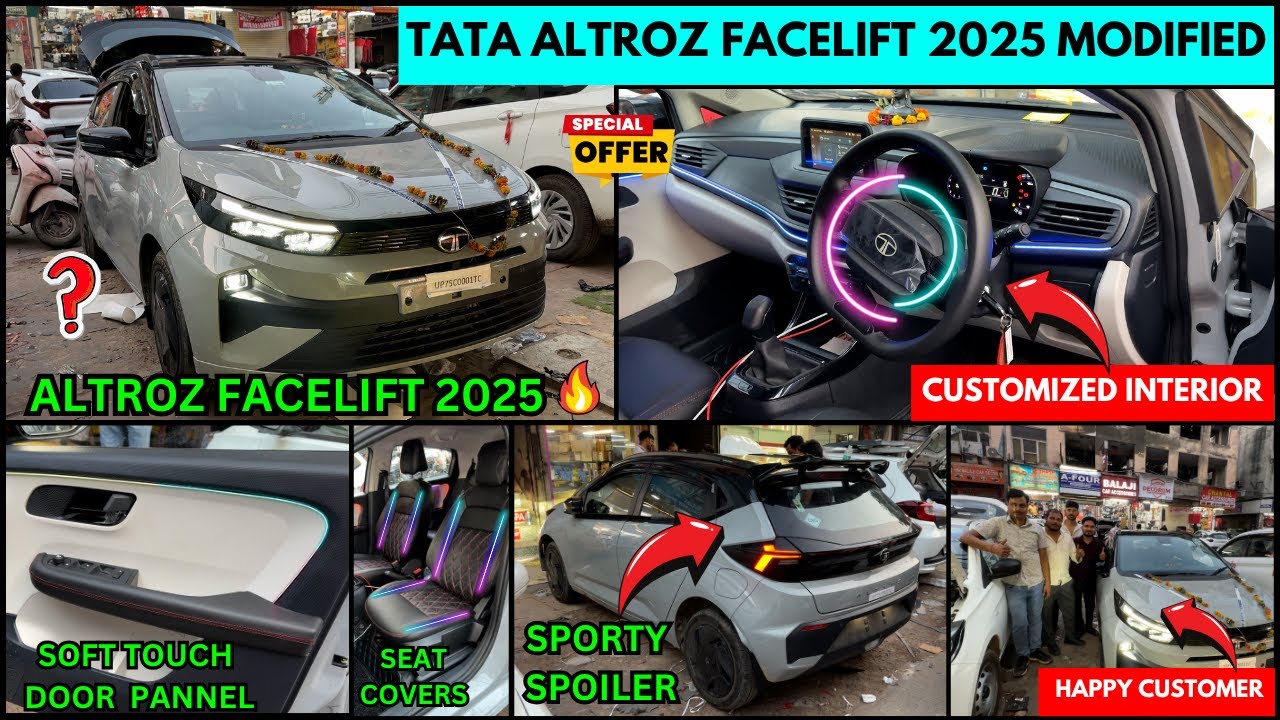 Tata Altroz Facelift Modification 2025 ✅ altroz modified ✅ karol bagh car modification #altroz