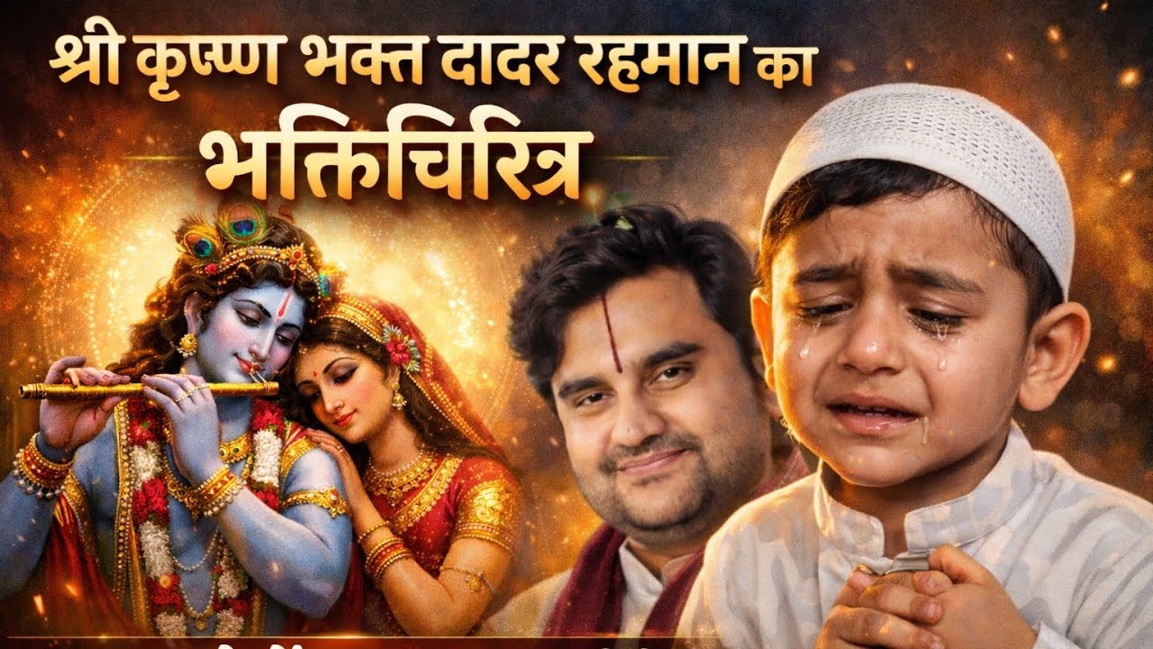 🥹श्री कृष्ण भक्त दादर रहमान (भक्तचरित्र)#indreshji #bhaktipath #bhakti#katha #krishnaleela #video 