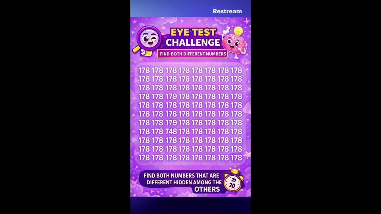 Most people will fail this/ Eye test livestream