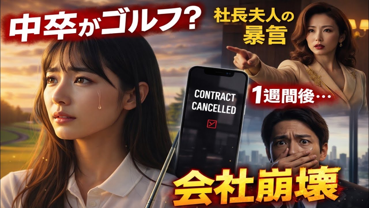 🌸【中卒と笑われた私が、名門ゴルフ場の奇跡を起こした日】⛳🔥〜社長夫人の一言が、すべてを変えた衝撃の結末〜💎✨