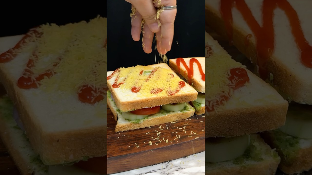 Bombay Sandwich ASMR || #shorts #asmr #recipe #streetfood #indianasmrworld #asmrcooking