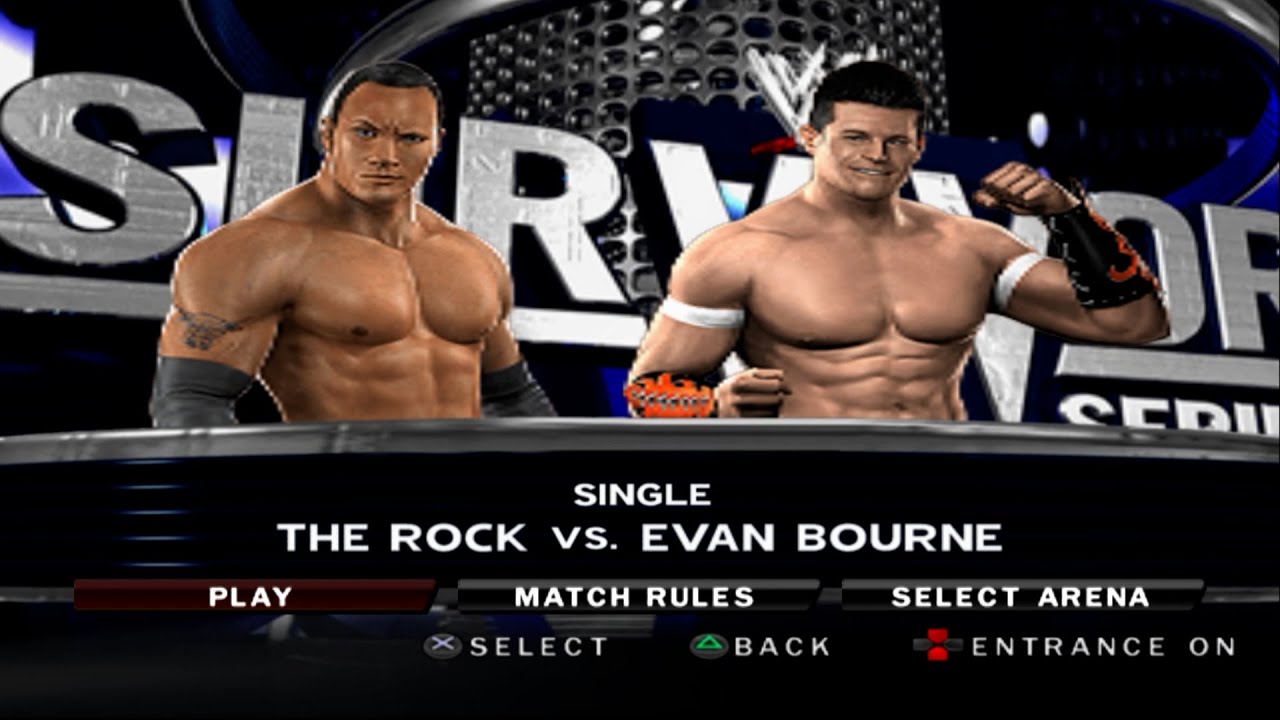 WWE SmackDown vs. Raw 2010 - The Rock VS Evan Bourne