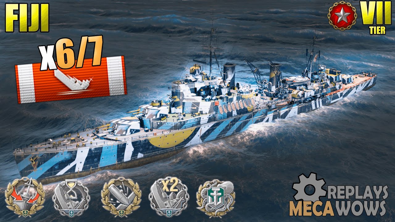 Fiji 6 - 7 Kills & 154k Damage | World of Warships Gameplay 4k