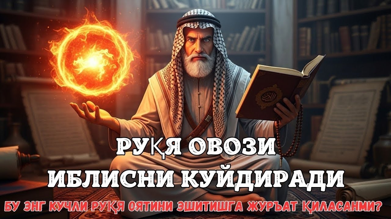 РУҚЯ ҚУРЪОН НУРИ БИЛАН СЕҲР ҚОРАСИНИ ЁНДИРАДИUZ | RUQYA QUR’ON NURI BILAN SEHR QORASINI YONDIRADI
