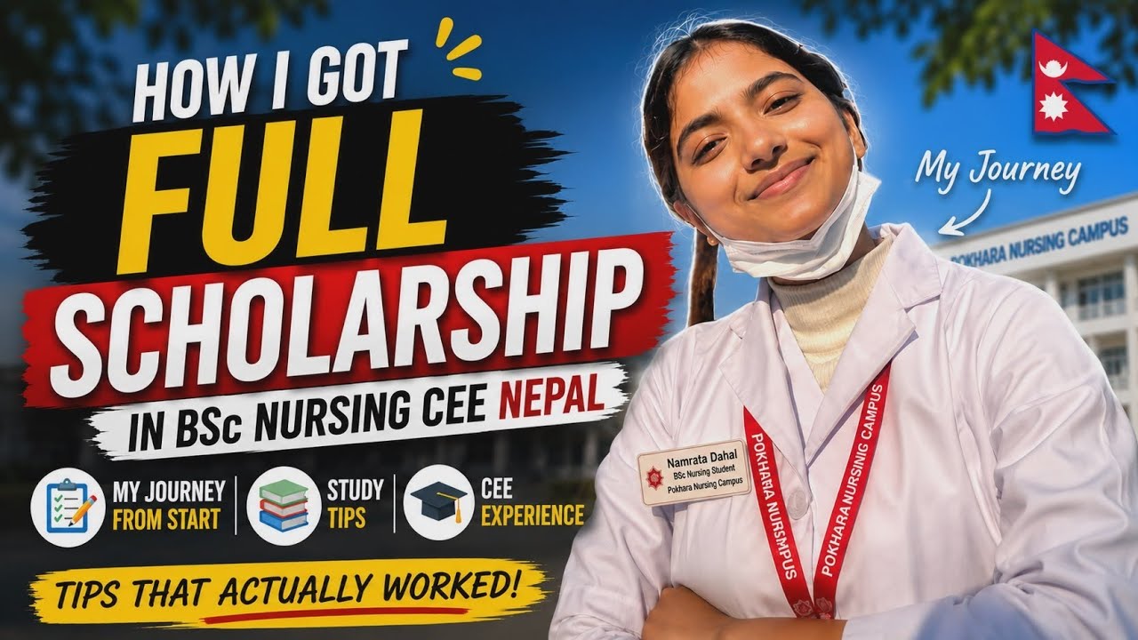 How I Got FULL Scholarship in BSc Nursing CEE Nepal 🇳🇵 | My Journey + Study Tips