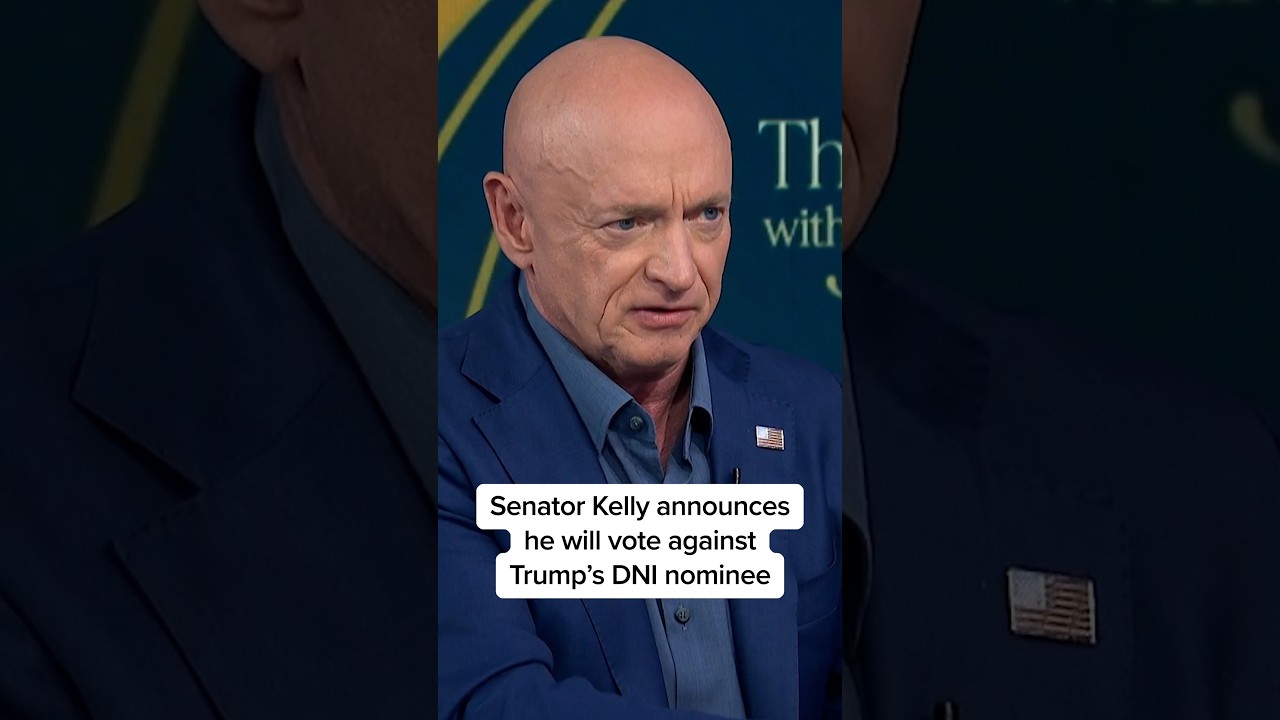 Senator Kelly announces he will vote against confirming Trump's DNI nominee