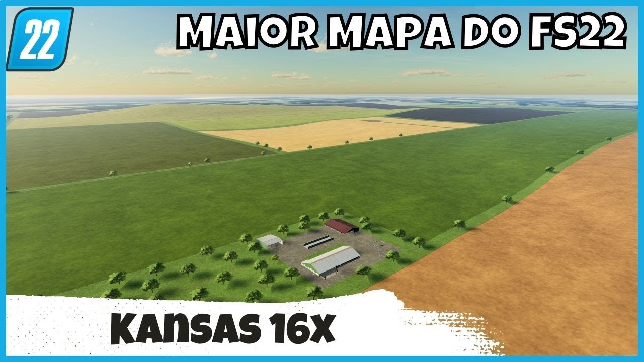 Kansas 16x o MAIOR mapa no Modhub do Farming Simulator 22