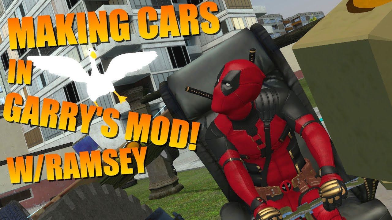 DEADPOOL Makes a CAR to RACE in GARRY'S MOD?!?! (Building | Gmod Episode #29 | W/@JulesRuins)