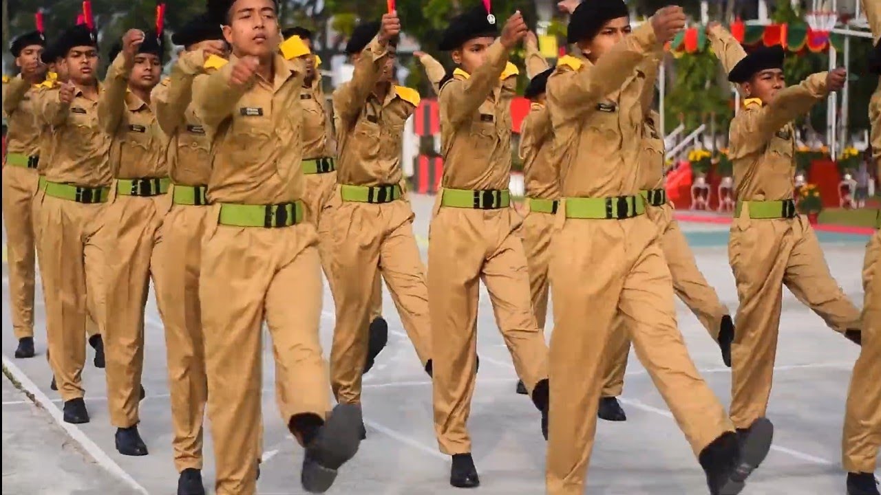 Novices drill competition in Rangpur Cadet College