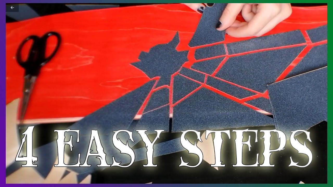 HOW TO MAKE YOUR (SKATEBOARD) GRIP TAPE LOOK LIKE SHATTERED GLASS!! EASY TUTORIAL!!!