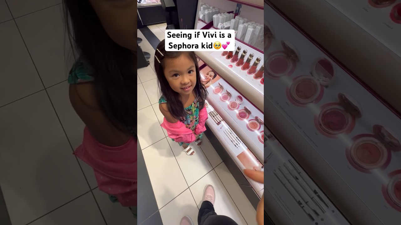 SEEING IF VIVI IS A SEPHORA KID. She really said nah let&rsquo;s go to Claire&rsquo;s. 😭😂 #funny