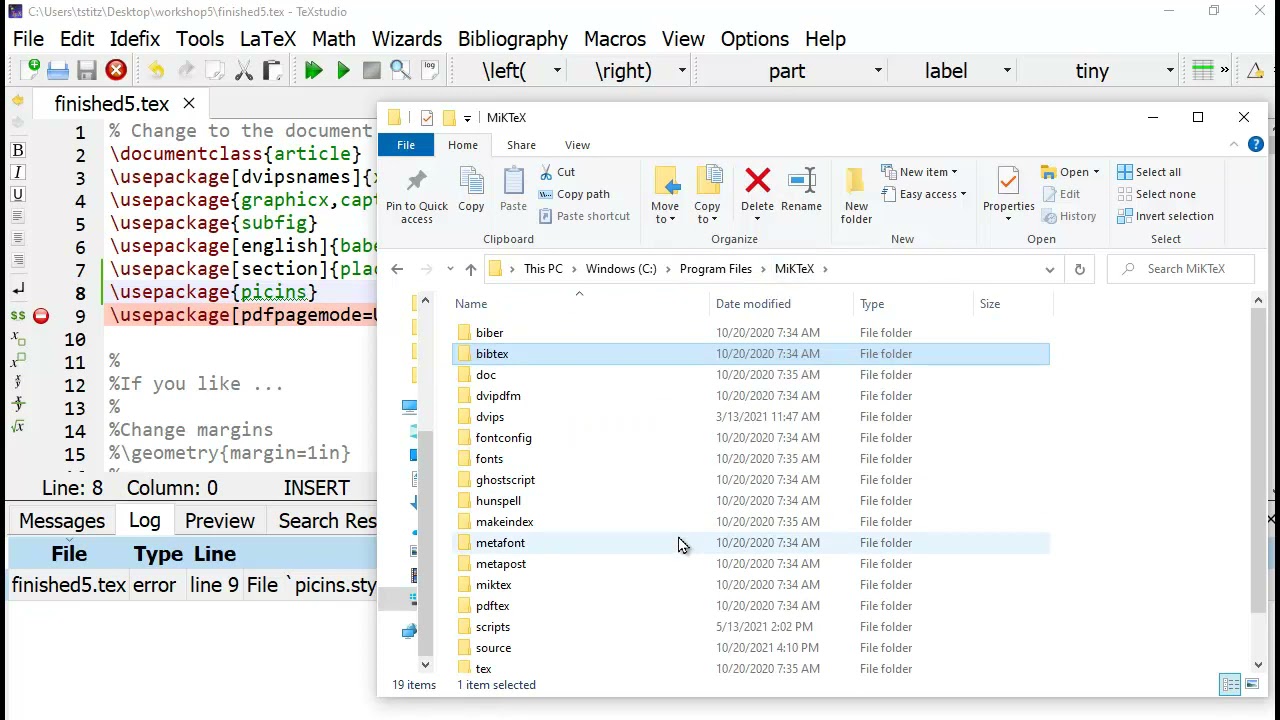 Installing LaTeX Packages for MikTeX on Windows