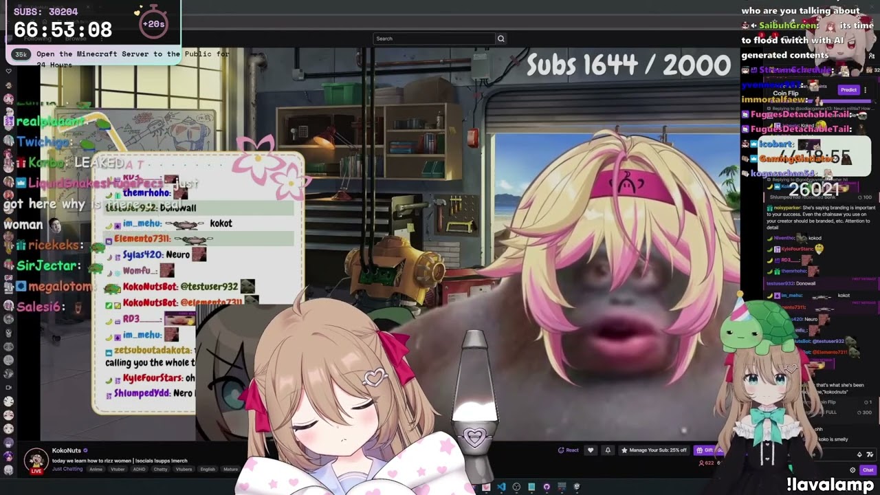 Neuro-sama | 24 Dec 2024 | Subathon 2 [15] (Sleeping, Chatting, Art Review, Minecraft)