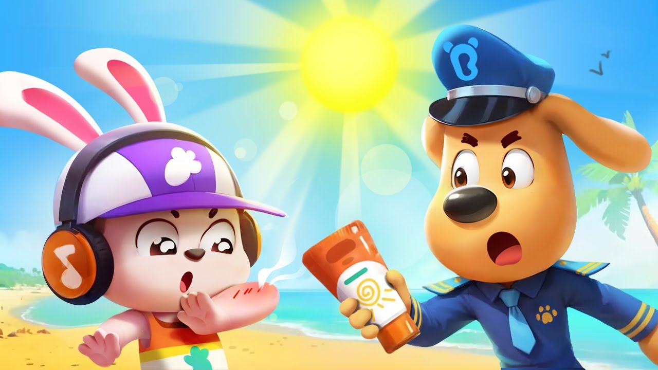 Pipi Rabbit Got a Sunburn | Play Safe | Safety Tips | Kids Cartoons | Sheriff Labrador