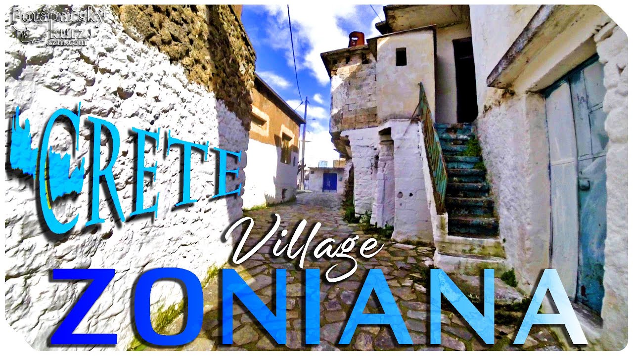 🇬🇷 Crete, Zoniana Village Winter Road Trip 2023, Greece - Kr&eacute;ta, Dedina Zoniana