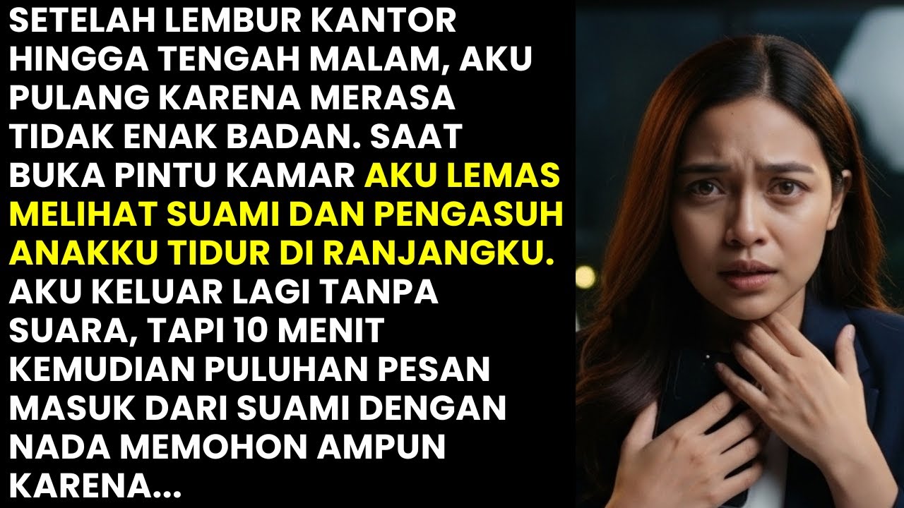 SAAT PULANG LEMBUR KANTOR AKU LIHAT SUAMI TIDUR DENGAN PENGASUH ANAKKU DI RANJANGKU. KUBALAS MEREKA!