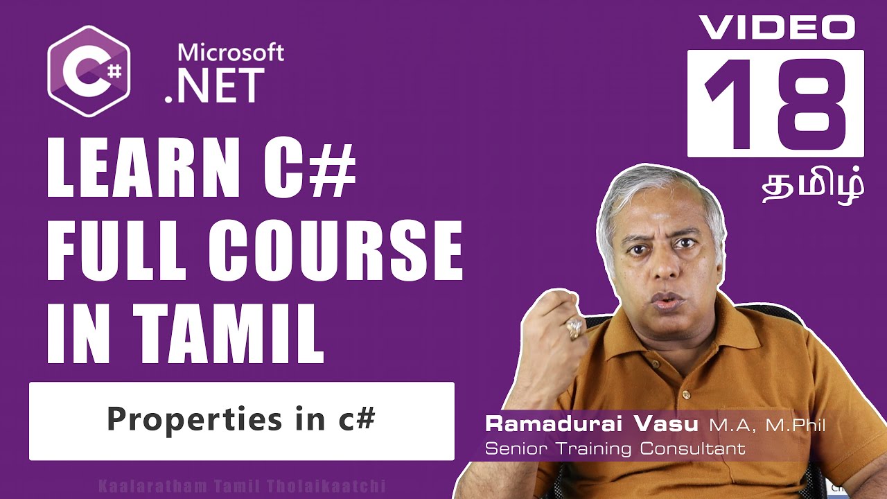 Properties in C# Explained in Tamil | Getter & Setter Simple Explanation