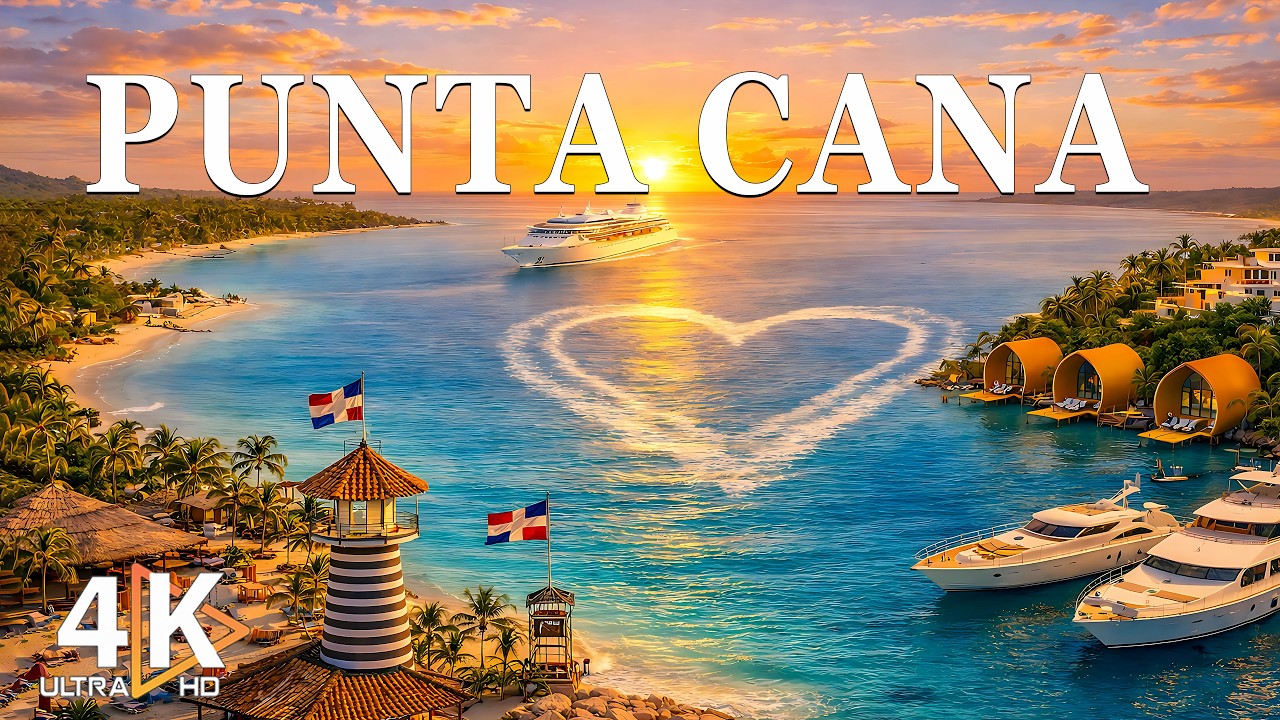Wonder of PUNTA CANA 4K | Explore the Jewel of the Dominican Republic | Relaxing Deep House Summer