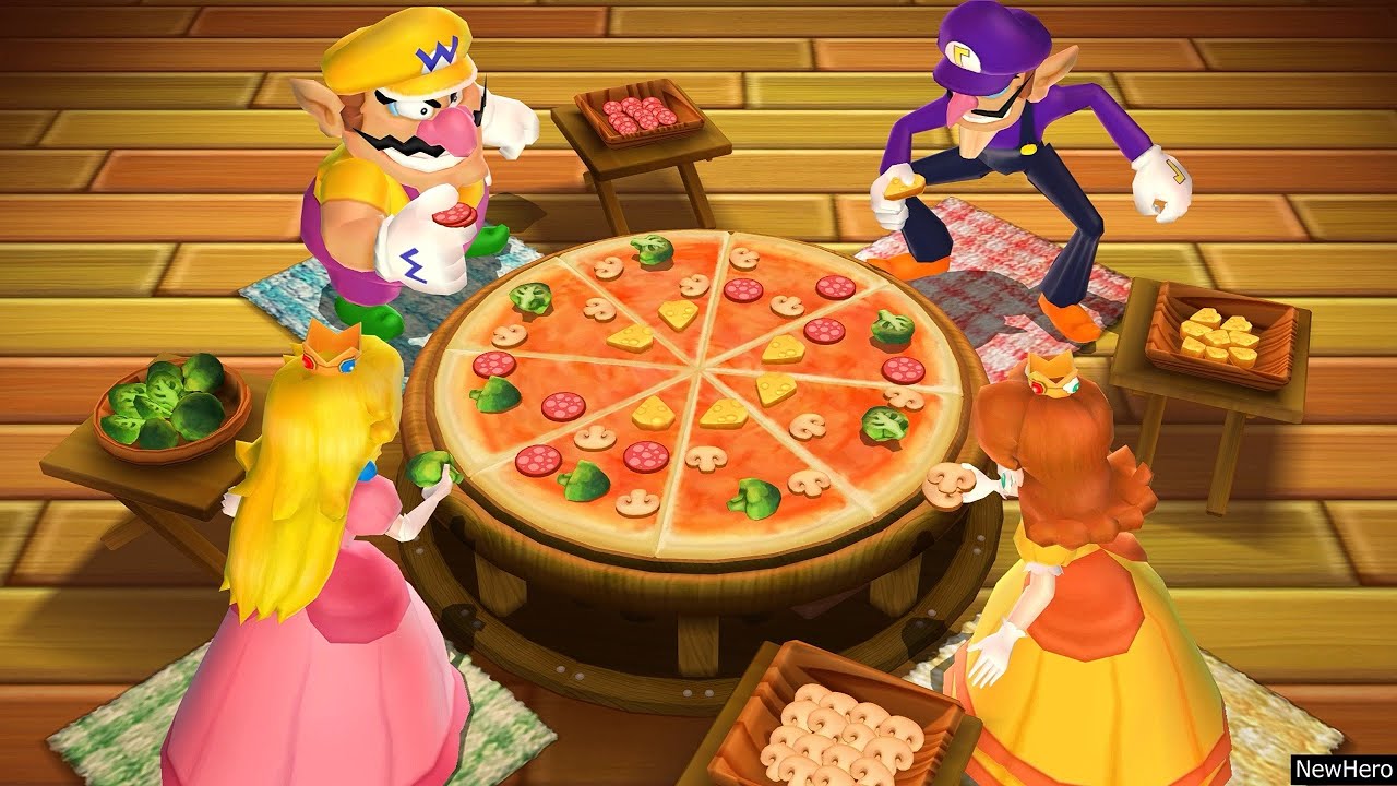 Mario Party 9 - Wario Vs. Waluigi Vs. Peach Vs. Daisy Step It Up (Master Difficulty)