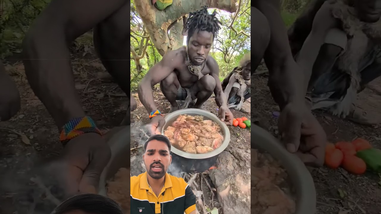 Advasi log kitna meat palate hai 🍖🍗 #advasi #meat #hadzabetribe #shortsviral #shortfeed #treanding