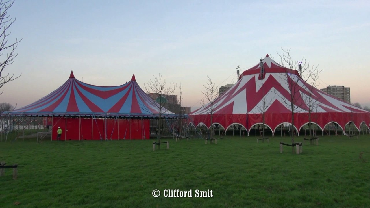Circus Herman Renz 2016 Transport en opbouw Haarlem Deel 4