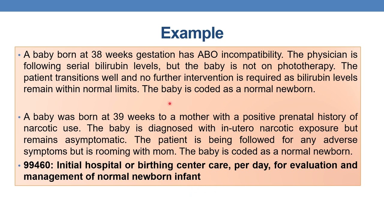 2023 CPT coding guidelines for newborn care services