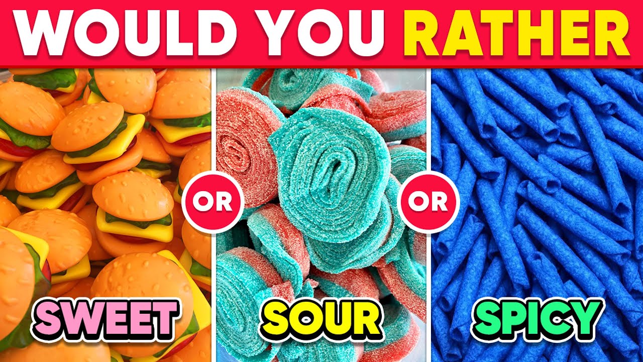 Would You Rather - SPICY 🌶️ SOUR 🍋 or SWEET 🍭 Food Edition | Daily Quiz