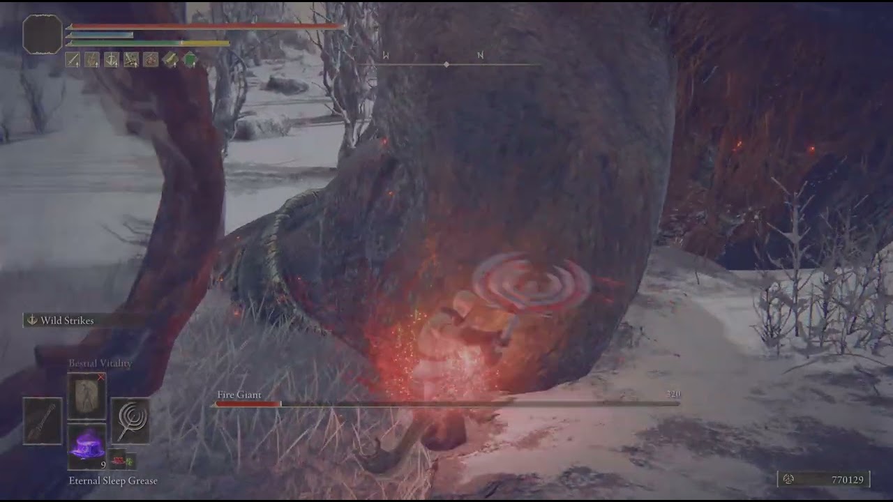 Axes 17 arc (Fire giant) no hit