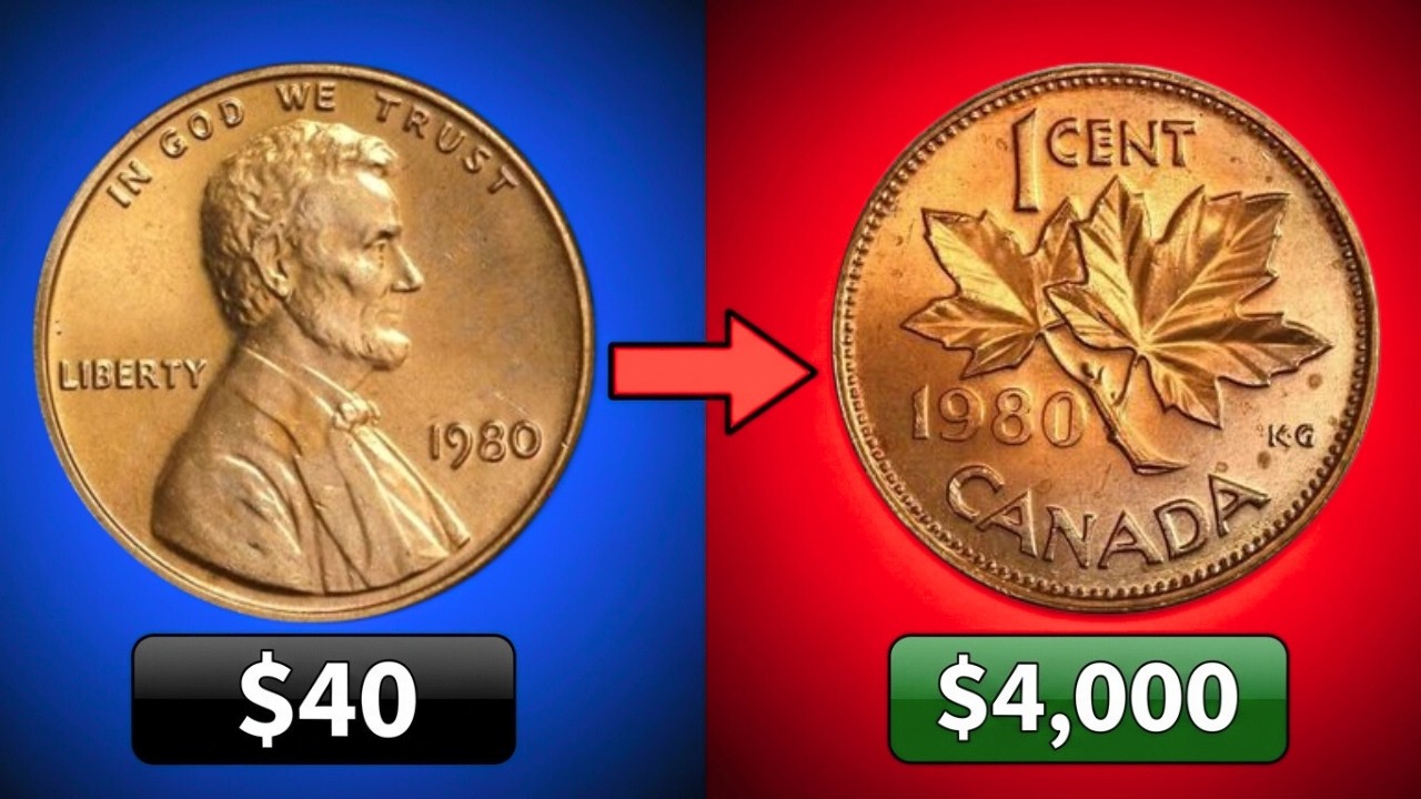 1980 USA vs Canada Cents: Which Copper Penny Holds the Most Resale Value!1980 penny grading,