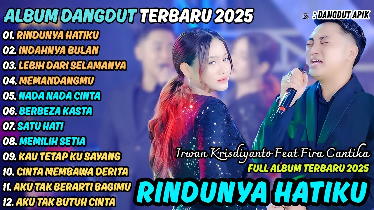 RINDUNYA HATIKU - INDAHNYA BULAN || IRWAN FT FIRA CANTIKA || SIMPATIK MUSIC TERBARU 2025