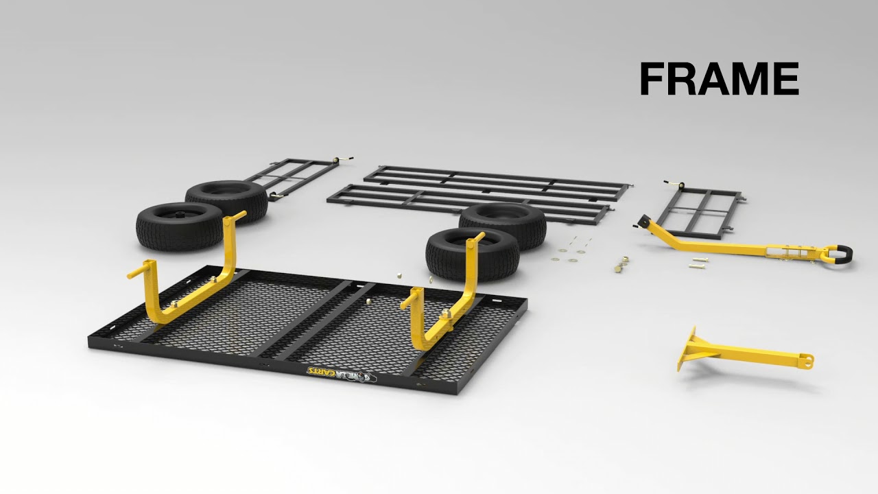 Gorilla Carts 1400 lbs Steel Cart Assembly
