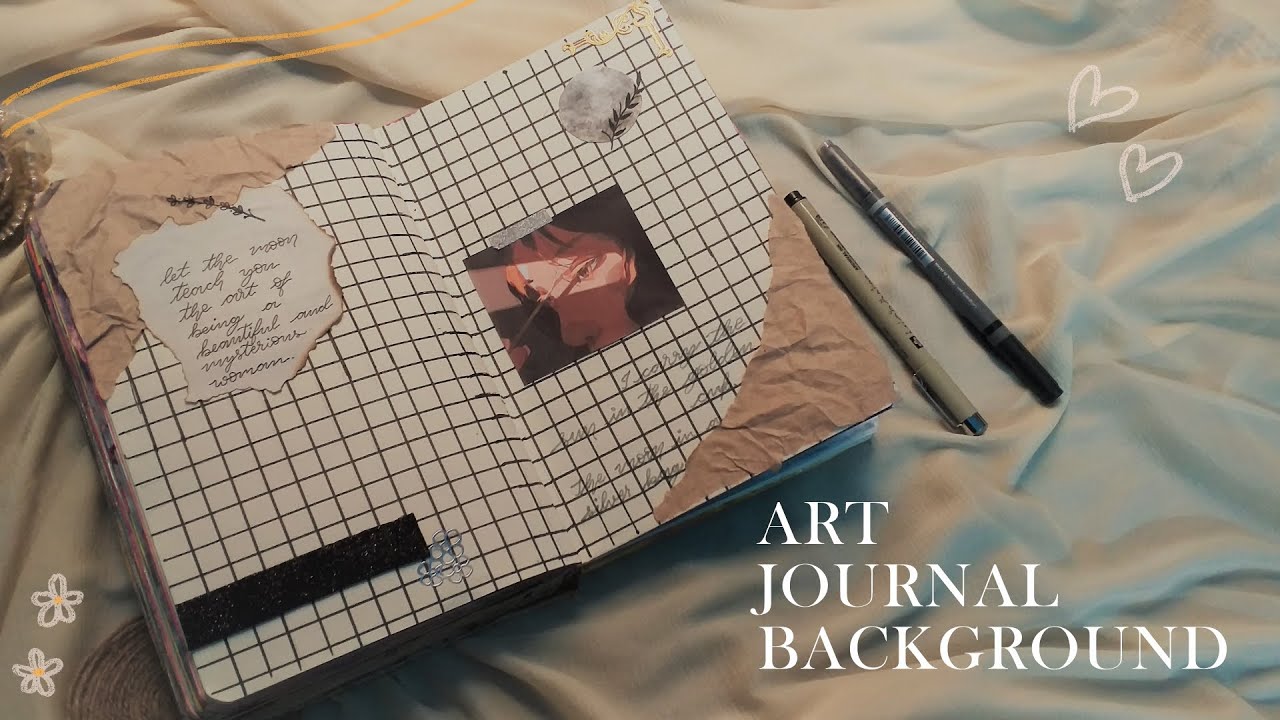 3 Beautiful art journal background ideas| Journal with Vanshi |