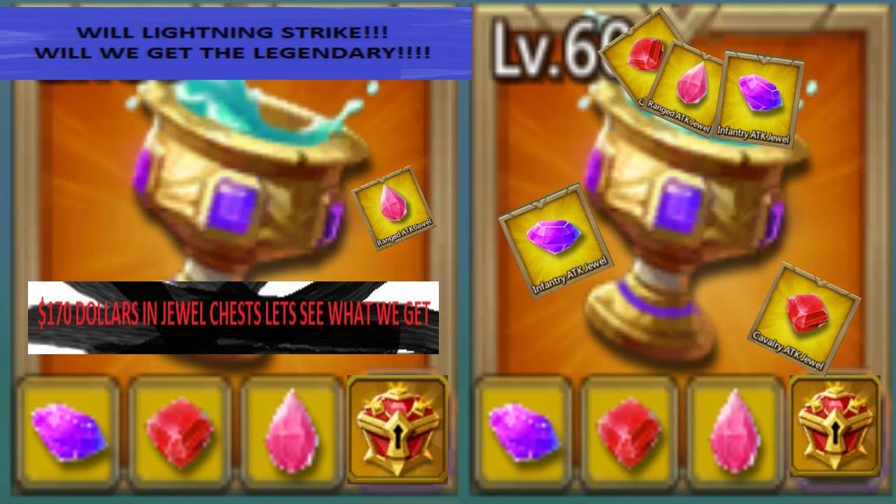 $170 Dollars Legendary Jewels Lets Go !!! - Lords Mobile