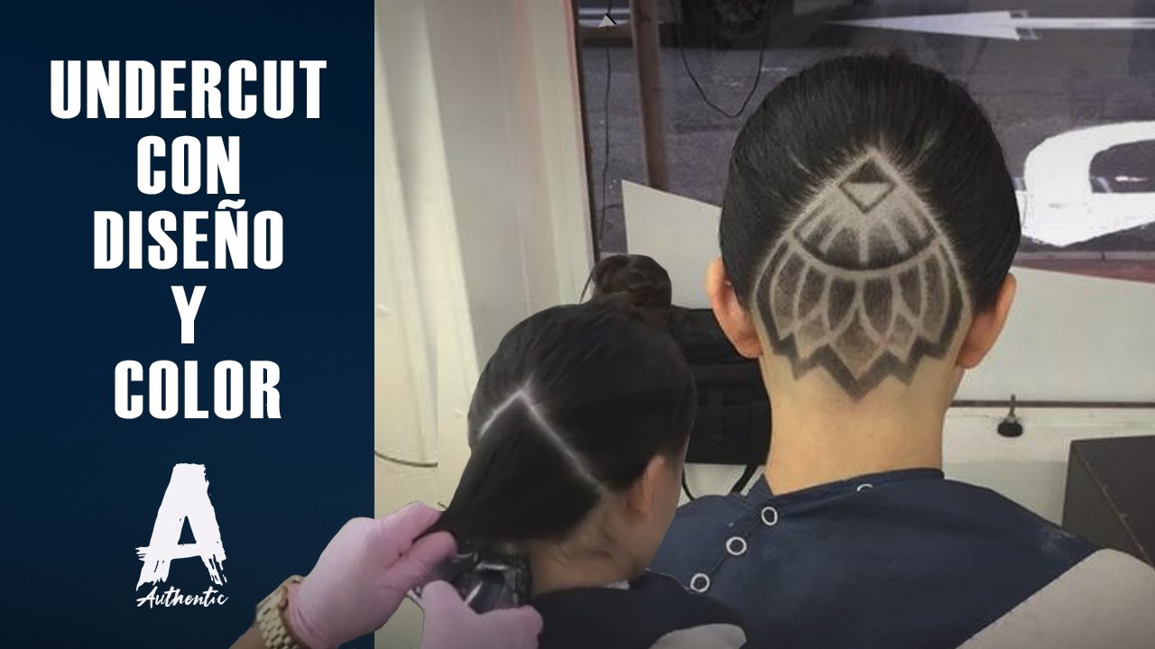 Como Hacer Un Undercut con Diseño y color En Una Chica