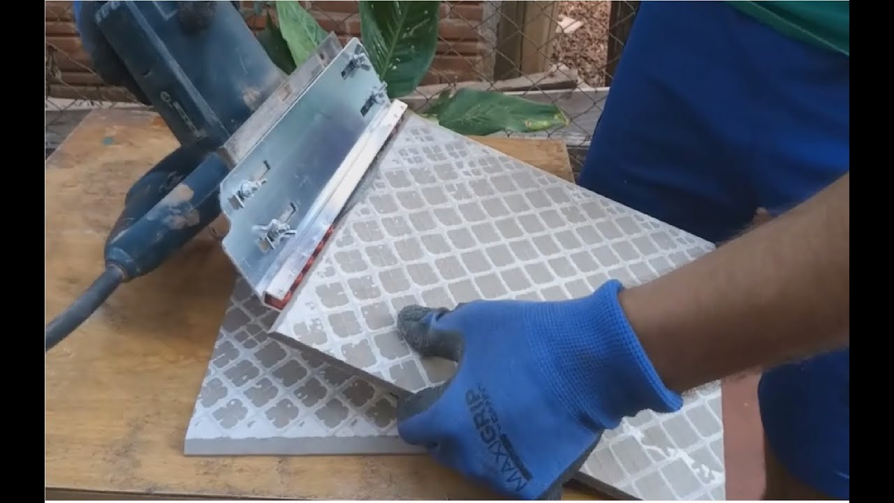 Ferramenta para cortar Porcelanato em 45 graus