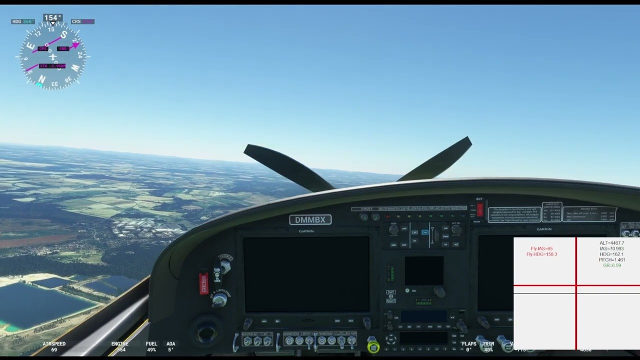 Engine-out emergency landing in Dresden RWY22 accomplished by Smart Flight Director