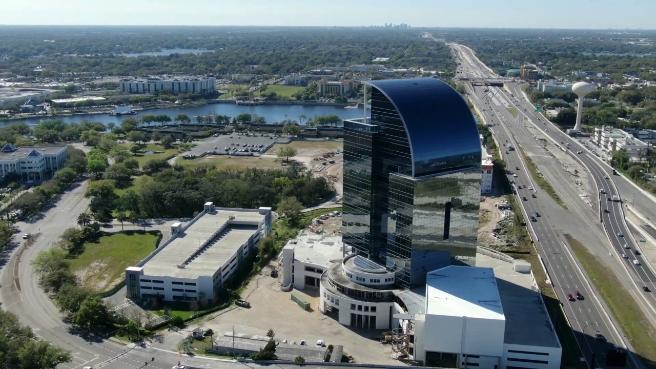 The Majesty Building (drone footage) I-4 eyesore