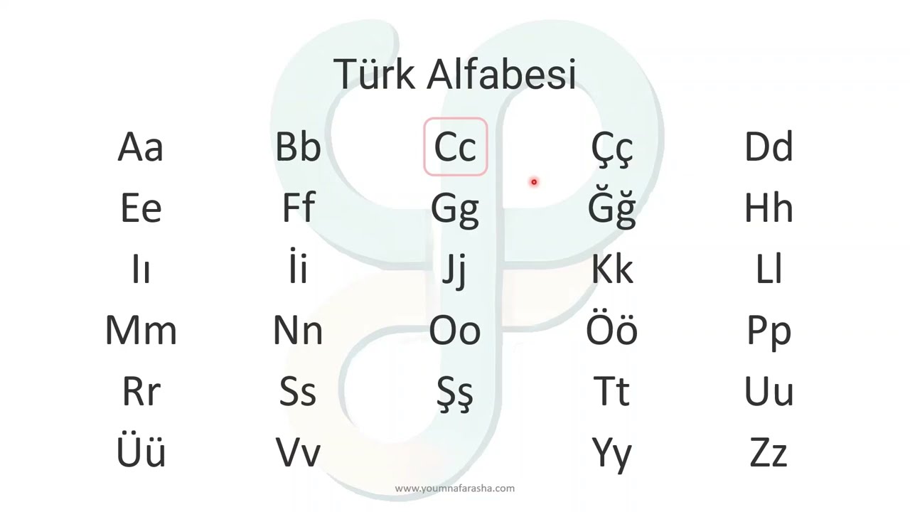 1. الأبجدية التركية