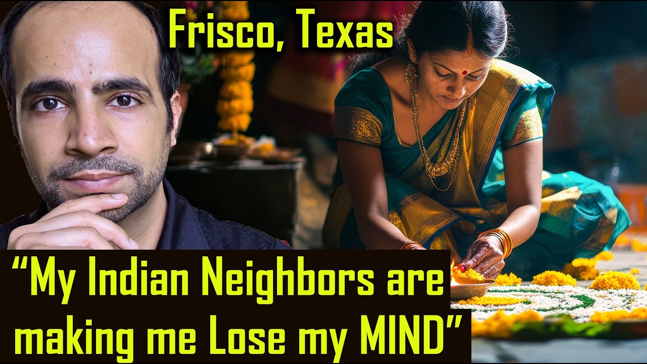 American Man Frustrated with Indian Neighbors in Frisco for Morning Ritual