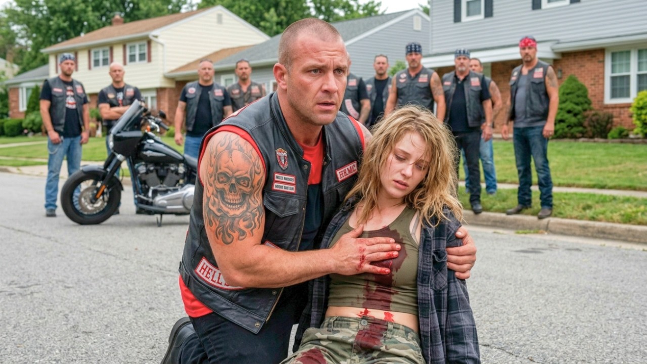 “Careful…” She Took a Bullet for a Biker —Then 120 Hells Angels Hunted Her Shooter