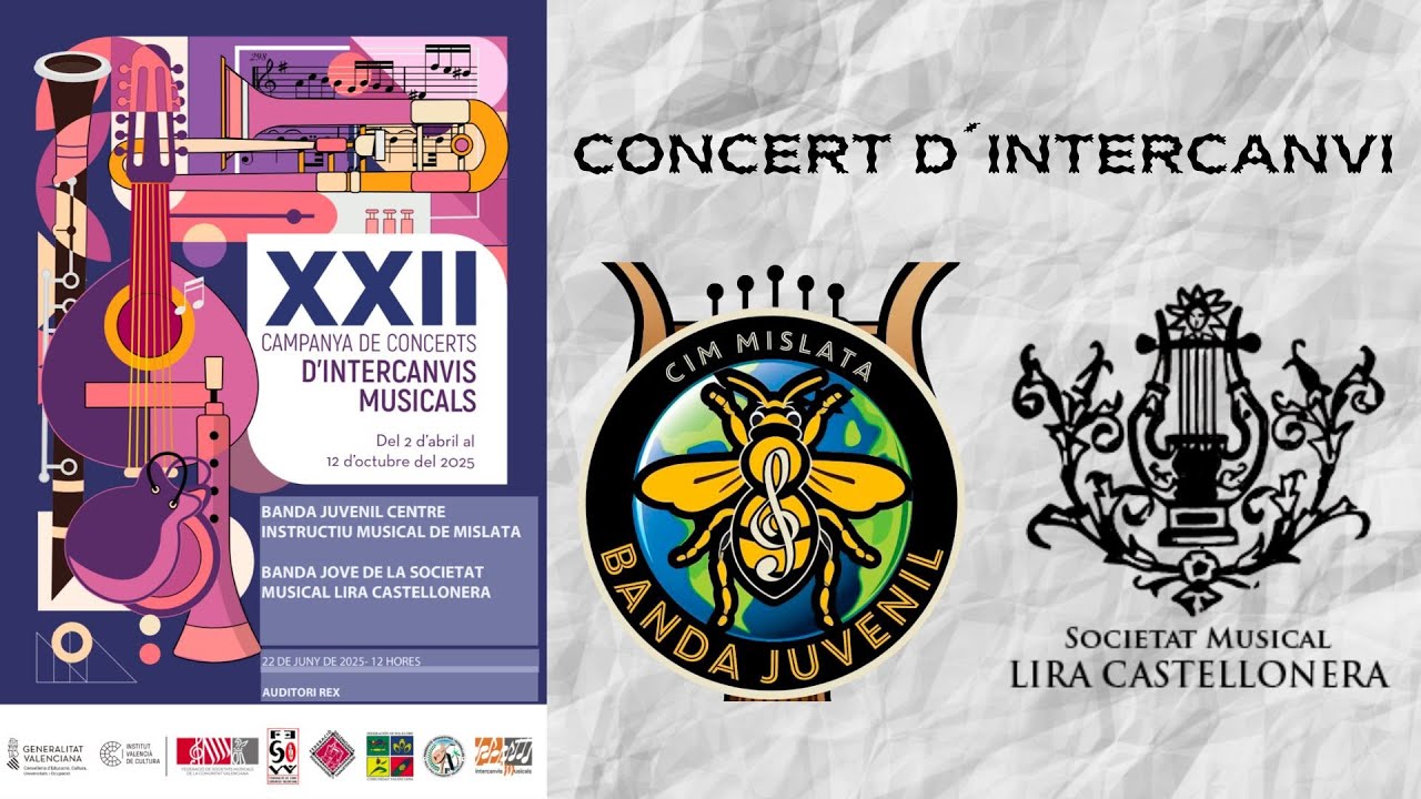 Concert d’Intercanvi  BandesJoves  Lira Castellonera i el Centre Instructiu de Mislata