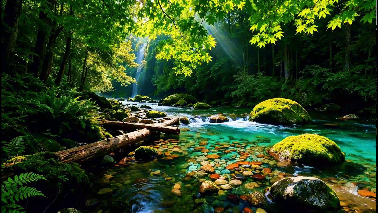 Waterfall Sounds for Sleeping – Deep Sleep in Minutes