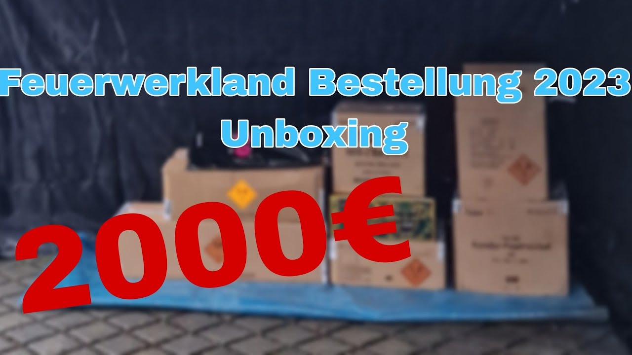 Feuerwerkland Bestellung 2023 | 2000 Euro | Unboxing | Iced Pyrolife |