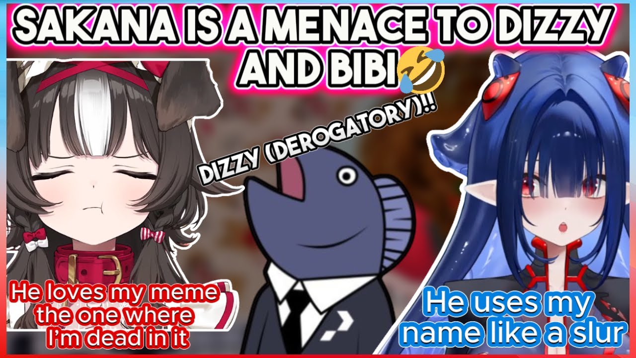 Dizzy and Bibi Talk About How Sakana Is a Menace 😆| DIzzy Dokuro Bibi Biscuit Clips #phaseconnect