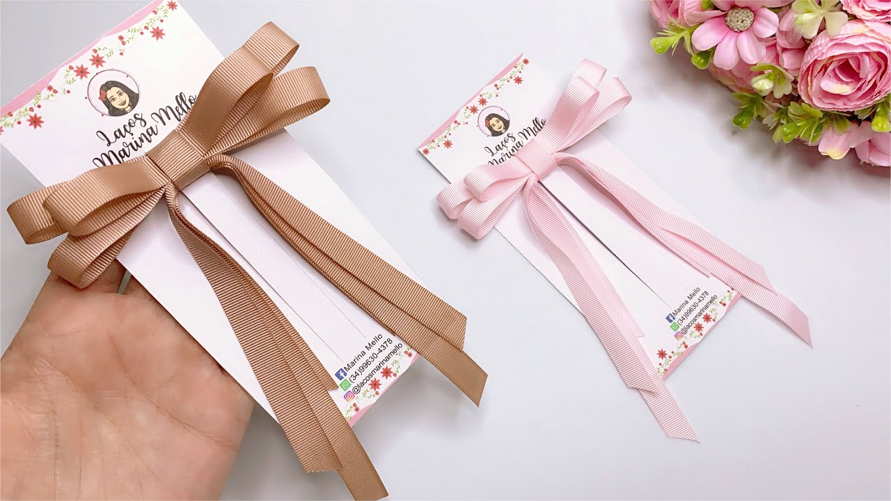 LAÇO COQUETTE NA FITA N2 ADULTO E INFANTIL/Fácil de Fazer #tendencias 🎀By Marina Mello