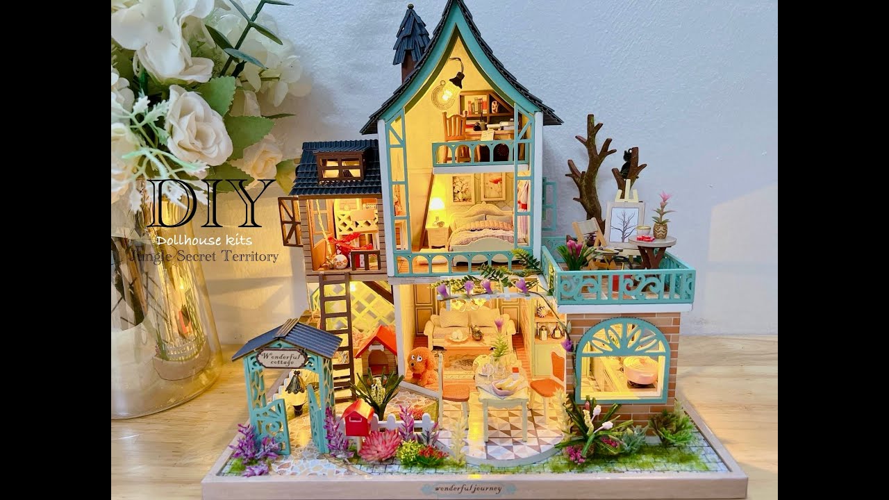 Jungle Secret Territory | DIY Miniature Dollhouse Crafts | Relaxing Satisfying Video