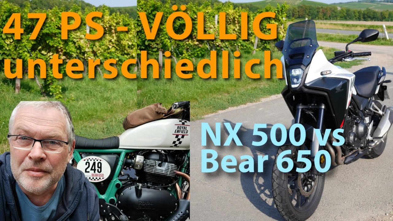 Kopf gegen Herz: Honda NX 500 vs Royal Enfield Bear 650